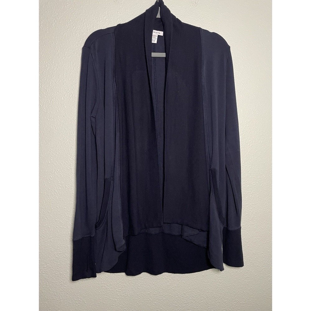 Athleta Pranayama‎ Restore Wrap Cardigan XS Blue Duster Athleisure Travel Soft